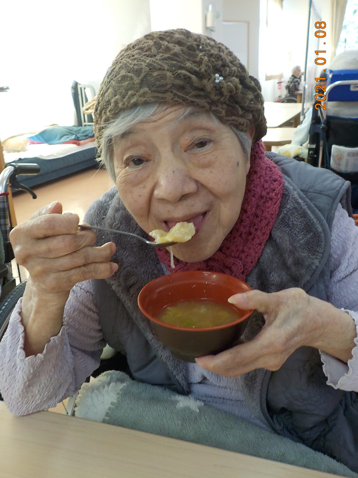 寒い冬にはあったかすいとん＆せんべい汁で温まろう(*´ω`*) | 特別養護老人ホーム 梅の郷